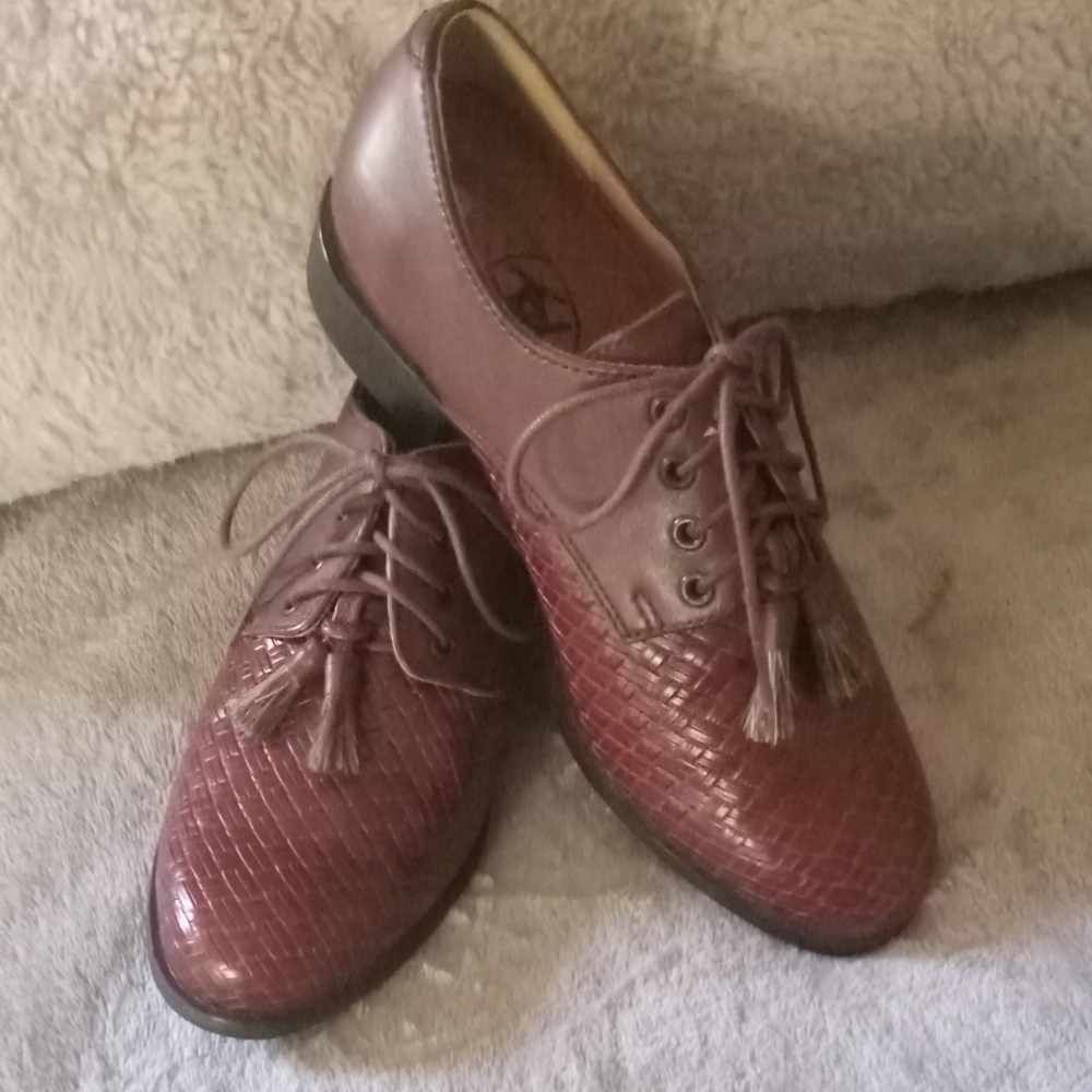 Ariat Jamie Woven Tassle Oxford Shoe Size 5 1/2